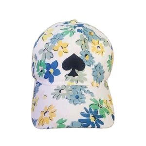 Kate Spade New York French Cream Printed Floral Baseball Cap O/S NWT